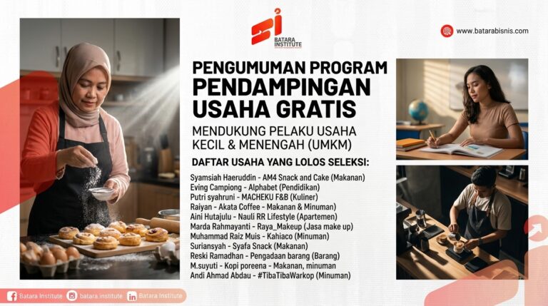 Pengumuman Program Pendampingan Usaha Gratis untuk UMKM 2026